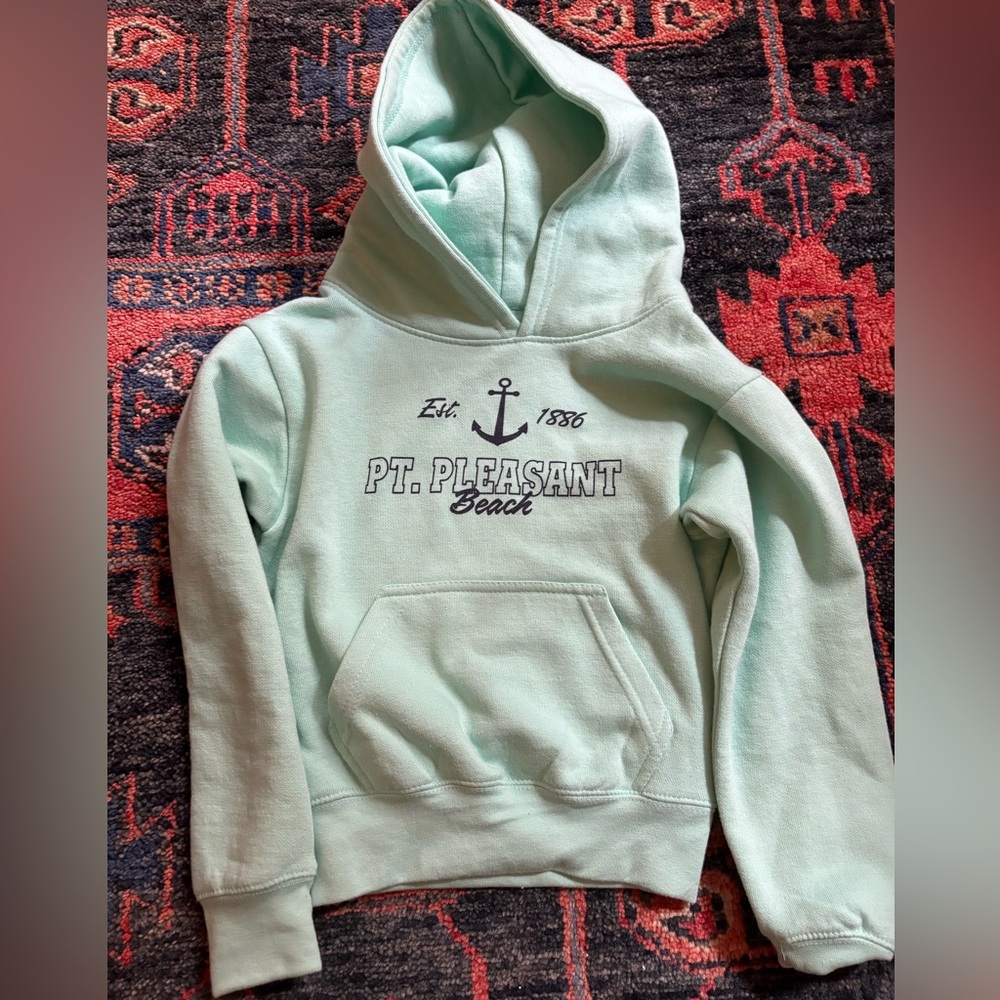 PT. PLEASANT Beach Kids Mint Green Hoodie